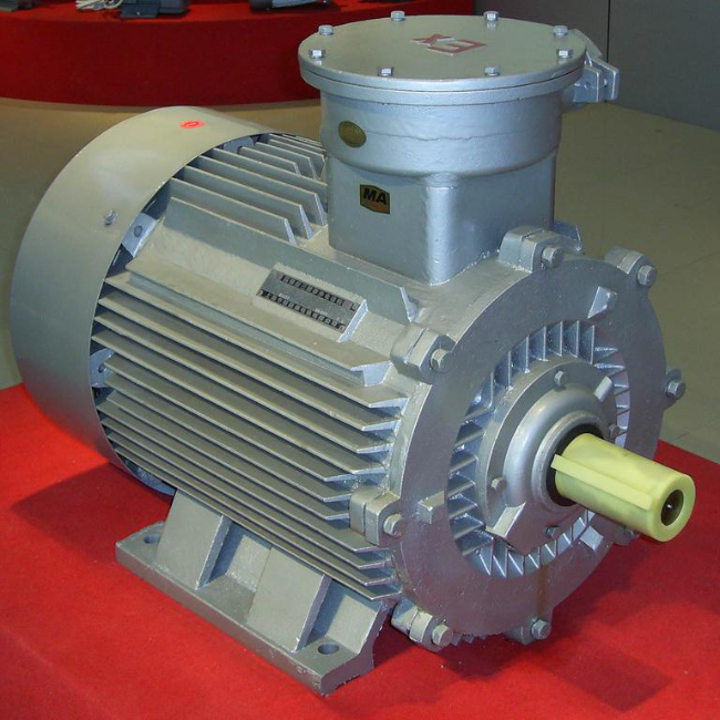 YVFE2-160L-4防爆电机45°角实拍